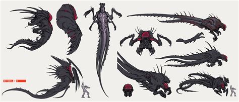 Artstation Wraith Stephen Oakley Creature Concept Art Evolve Monster Alien Concept Art