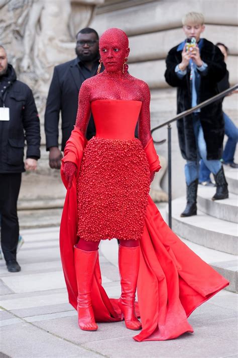 Doja Cat at the Schiaparelli Haute Couture Show at Paris Fashion Week