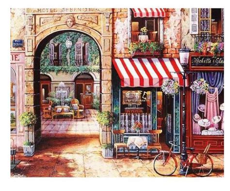 Easy to read with some patience needed for smaller areas. 5791 Charming Store Paint by Numbers Kits for Adults DIY ...