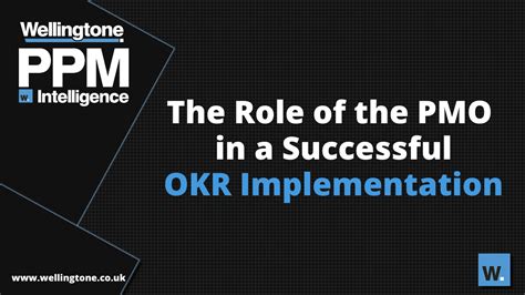 The Role Of The Pmo In A Successful Okr Implementation