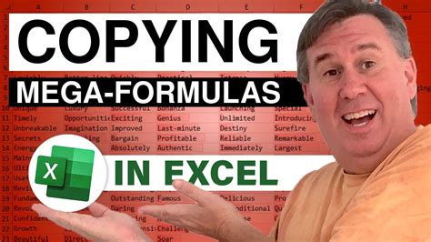 Mrexcel S Learn Excel Megaformula Copying Youtube