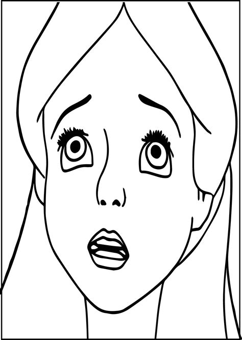 Sad Face Coloring Page At Getcolorings Free Printable Colorings 14364