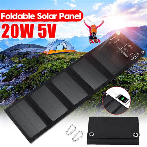 16w 20w 5v Folding Solar Panel Usb Output Foldable Solar Power Cells Charger Portable Solar