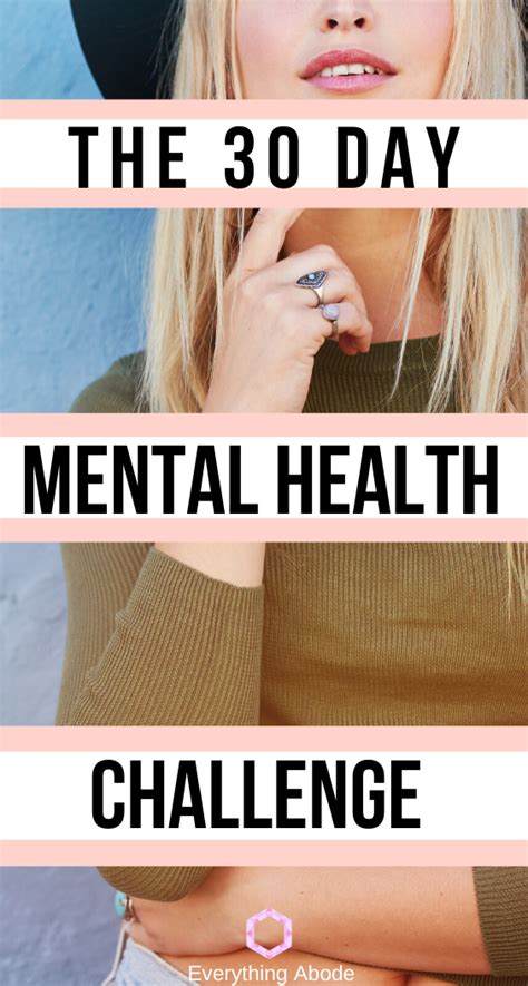How To Do A 30 Day Mental Health Challenge