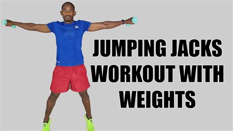 Minute Jumping Jacks Workout With Dumbbells Hiit Cardio With