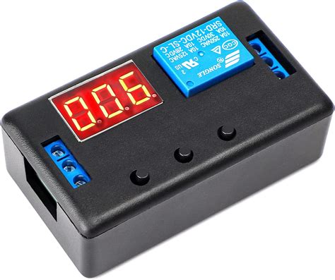 Drok 01s To 999min Adjustable Electric Timer Relay Dc 12v 50ma
