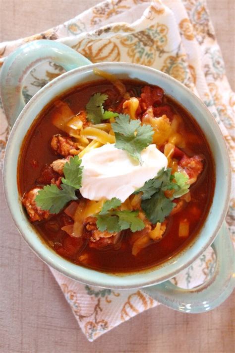 Spicy Turkey Chili Recipe Girl