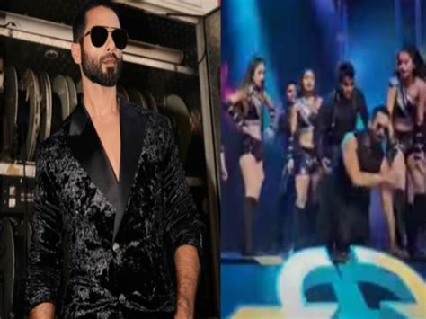 Shahid Kapoor Suddenly Collapses While Dancing On Stage Iffi 2023 Video Viral Iffi 2023