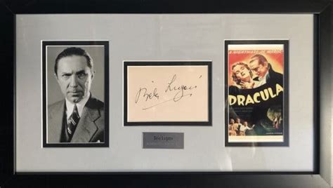bela lugosi autograph page framed back in the dae