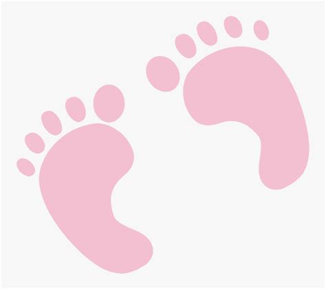 Pink Baby Footprints Clipart Hd Png Download Kindpng