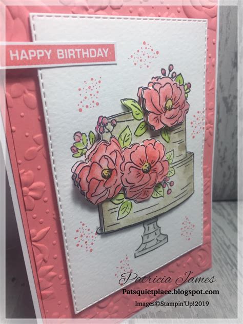 Birthday Cake Card Birthday Stamps Card Making Birthday Happy