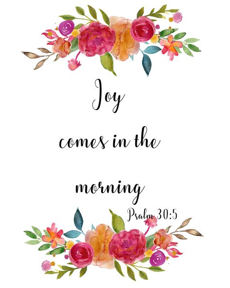 Psalm 305 Joy Comes In The Morning Encouraging Scripture Etsy