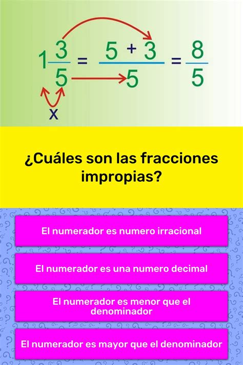 3 Ejemplos De Fracciones Impropias Edj