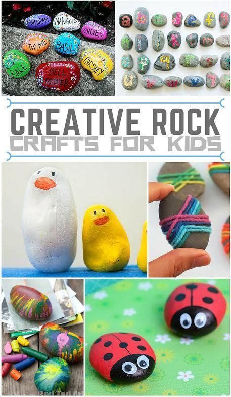 Creative Rock Crafts For Kids Rock Crafts Craft