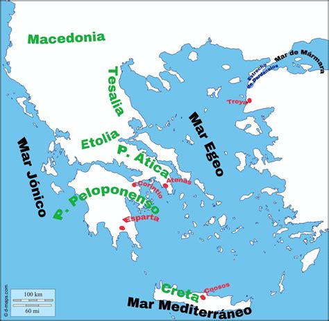 Lista 105 Foto Mapa De Grecia Antigua Con Nombres El último