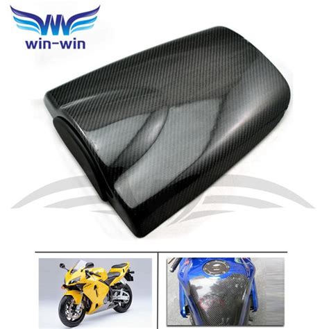 Motorcycle Accessories Black Color Caron Fiber Fuel Gas Tank Protector Pad Shield Rear Carbon