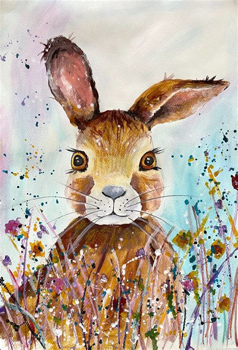 Easter Bunny Painting Class For Children Aged 6 13 Years Video Tutorial