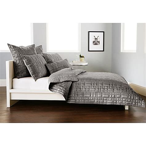 This is why it requires a. DKNY City Line Quilt in Grey - Bed Bath & Beyond