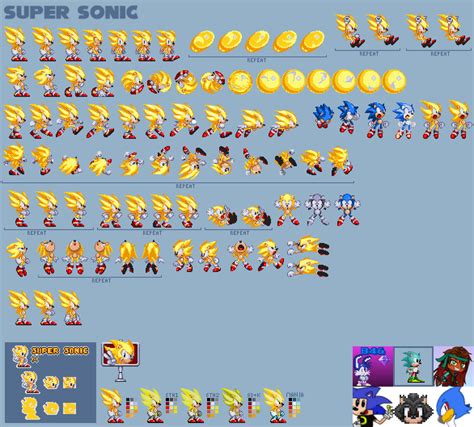 Sprite Sheets Mod Gen Super Sonic By Bonilla46 On Deviantart