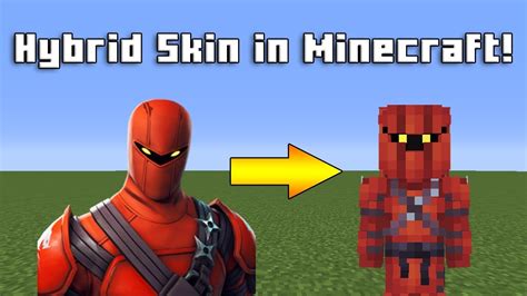 Making The Hybrid Skin From Fortnite In Minecraft Speedpaint
