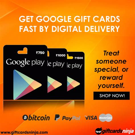 Google play gift cards can be used to pay for apps, music, and more. Buy Google Play Gift Card from GiftcardsNinja & download apps, songs, books, & movies from the ...