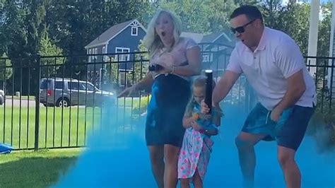 gender reveal goes wrong as flare flies into dad s crotch metro news
