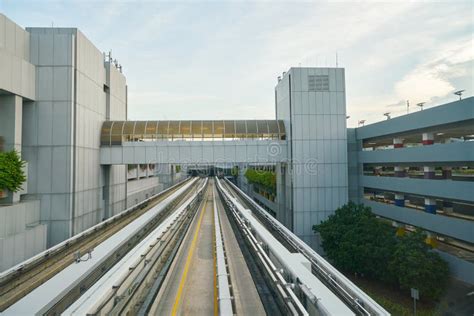 The Changi Airport Skytrain Editorial Image Image Of City Asia