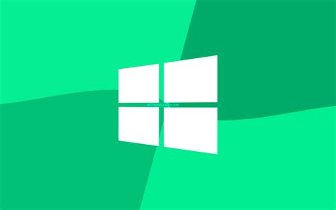 Download Wallpapers Windows 10 Turquoise Logo 4k Microsoft Logo