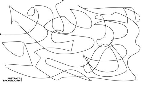 Eine Schwarz Weiß Zeichnung Eines Labyrinths Mit Schwarz Gezeichneten