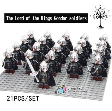 21pcs Soldiers Of Gondor Army Archer Infantry The Lord Of The Rings