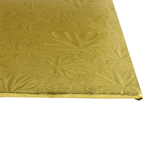 Square Gold Foil Cake Board 14 X 14 Thick Pack Of 12 Square Cake