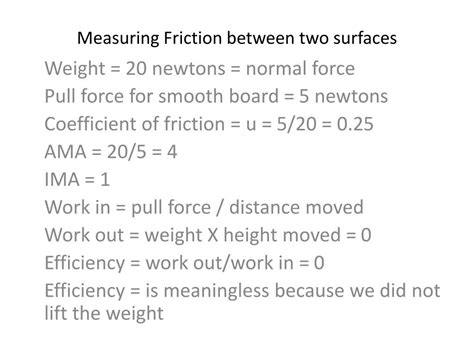Ppt Measuring Friction Between Two Surfaces Powerpoint Presentation