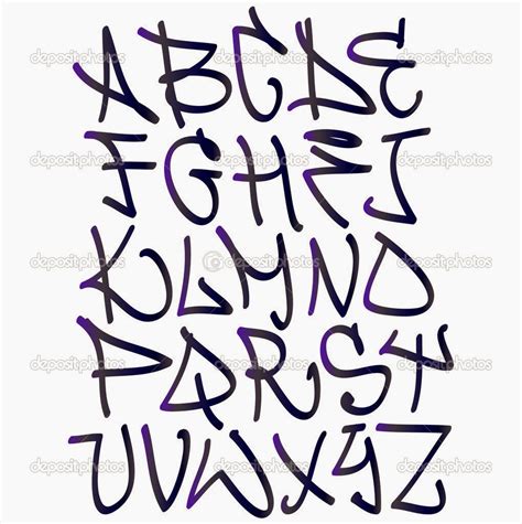 Graffitie Graffiti Font Alphabet