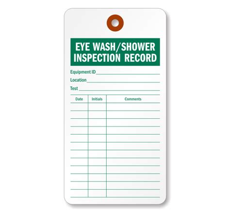 Au Vanlige Fakta Om Eyewash Log Sheet Template Printable Sign