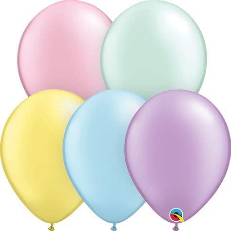 20 X Assorted Plain Latex Balloons Pastel — Sweet Celebrations Ltd