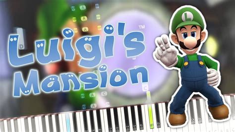 Luigis Mansion Credits Theme Piano Tutorial Synthesia Youtube