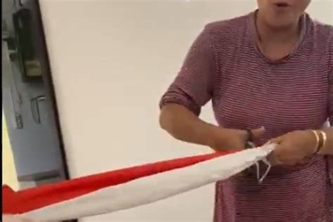 Video Viral Wanita Gunting Bendera Merah Putih Tagar My XXX Hot Girl