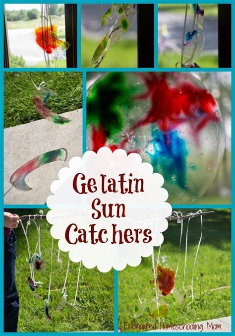Gelatin Sun Catchers Kids Craft Enchanted Homeschooling Mom Crafts