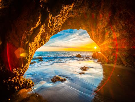 Malibu Sea Cave Sunset El Matador State Beach Fuji Gfx100 Fine Art