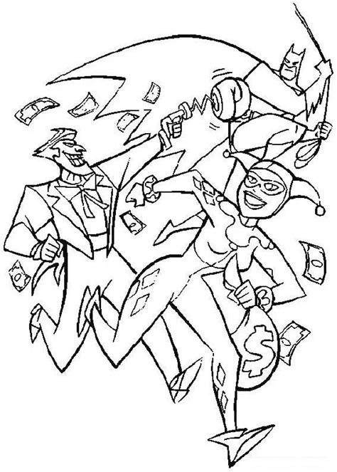 Coloriage a imprimer batman contre le joker gratuit et colorier