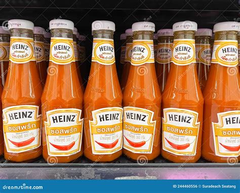 Many Bottle Of Heinz Chili Sauce On Shelf Editorial Photo Image Of Company Food 244460556