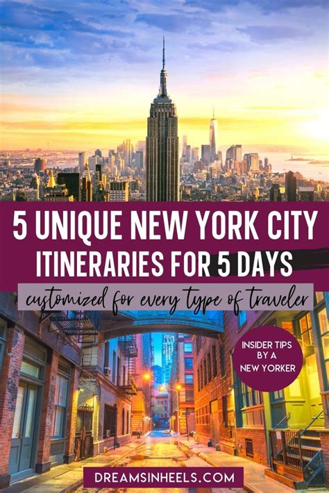 5 Days In New York City 5 Unique New York Itineraries For 5 Days By A