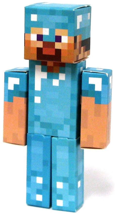 Minecraft Diamond Steve Papercraft Single Piece Jazwares Toywiz