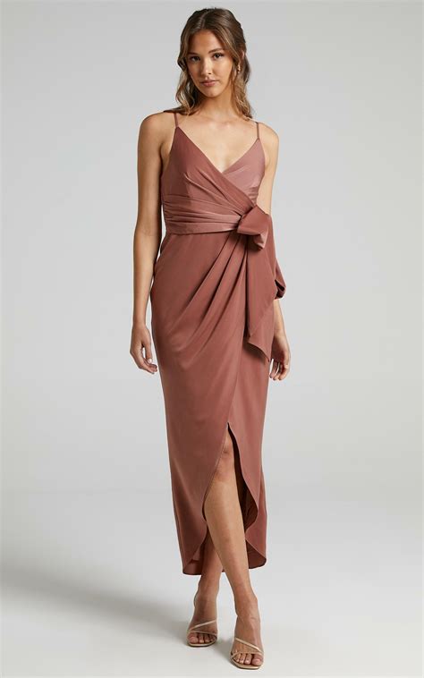 How Will I Know Dress In Dusty Rose Showpo