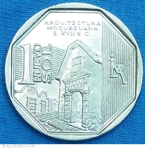 This coin is not for sale or trade. 1 Nuevo Sol 2015 - Arquitectura Moqueguana, Republic (2011 ...
