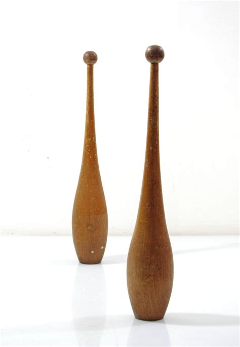 Vintage Wooden Bowling Pins