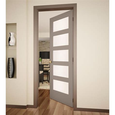 This makes no sense to me since doors are usually heavy (i'm being a bit sarcastic here) and get used a lot. American Building Supply Shaker 36-in x 80-in Sand Piper 5 ...