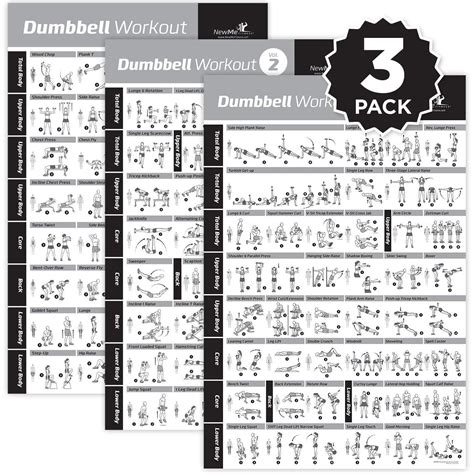 Buy Newme Fitness Dumbbell Workout Exercise Now Laminated Strength
