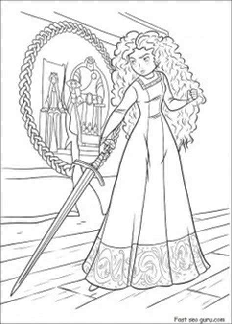 Disney princess merida coloring pages | team colors. Print out Disney Characters brave coloring pages ...