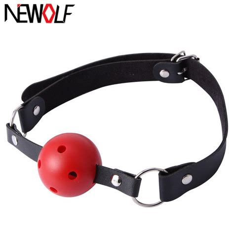 Sex Product Pu Leather Band Ball Mouth Gag Oral Fixation Open Mouth
